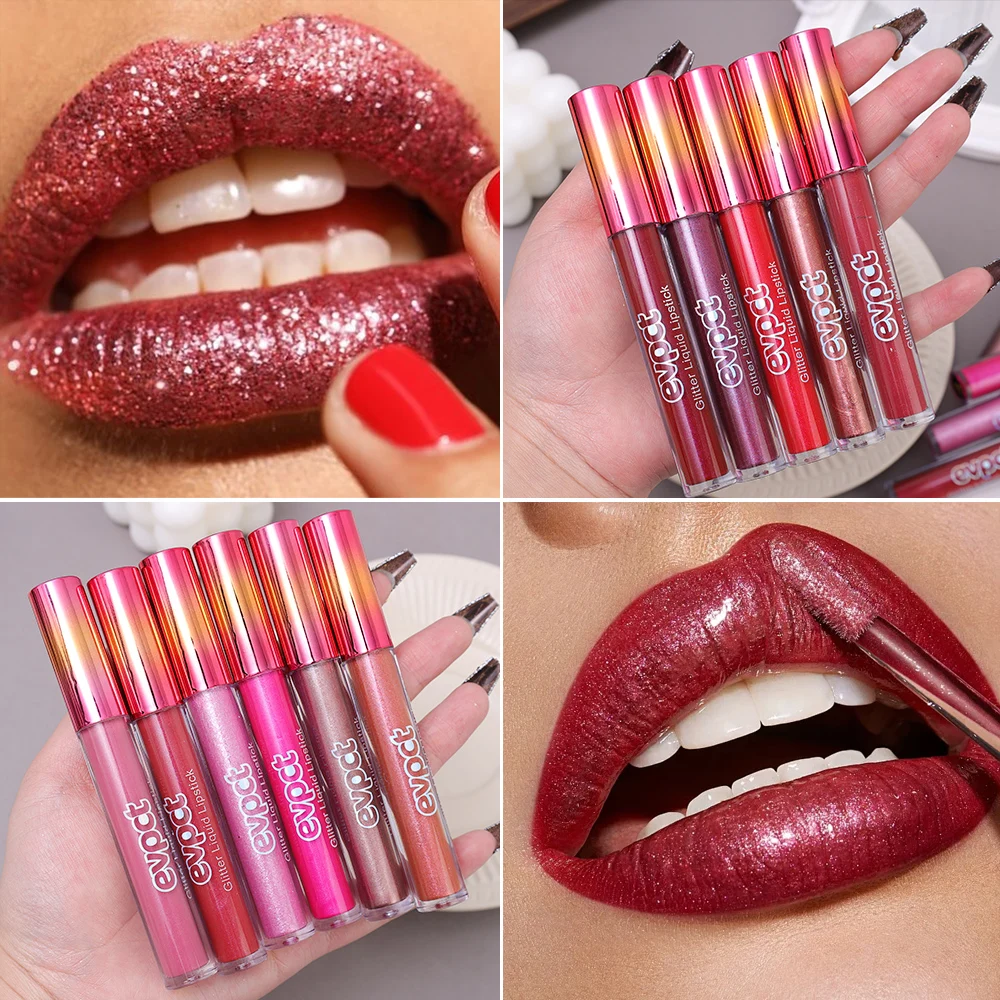 Diamond Glitter Lip Gloss 13 Color Matte-changing Waterproof Lip Glaze Lasting Shimmer Shiny Natural Liquid Lipstick Lips Makeup