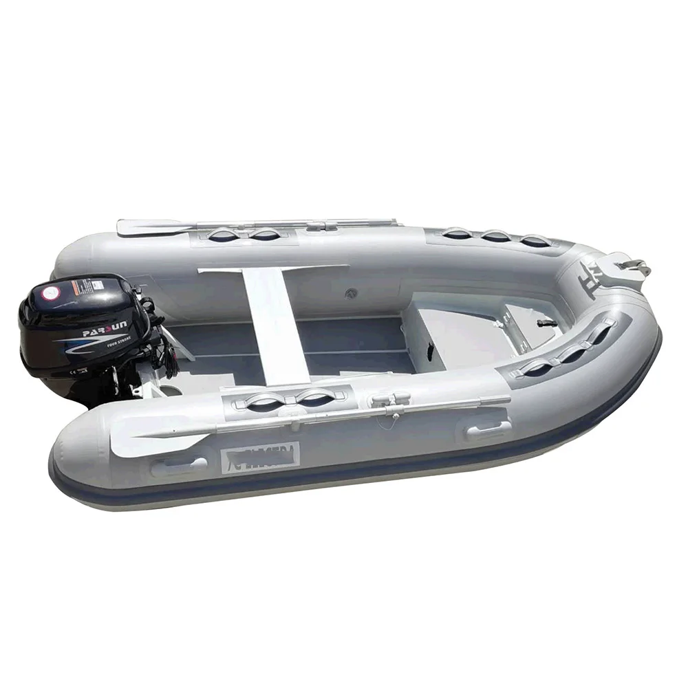 Double front storage 10 feet small dinghy inflatable aluminum rib boat with motor