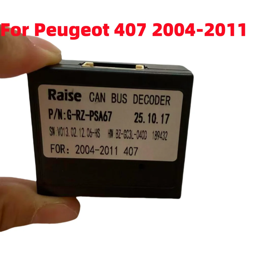 Raise PSA-RZ-67 Canbus Box 16 Pin Power Cable For Peugeot 407 2004-2011 Android 2 Din Multimedia Player Car Radio Touch Screen