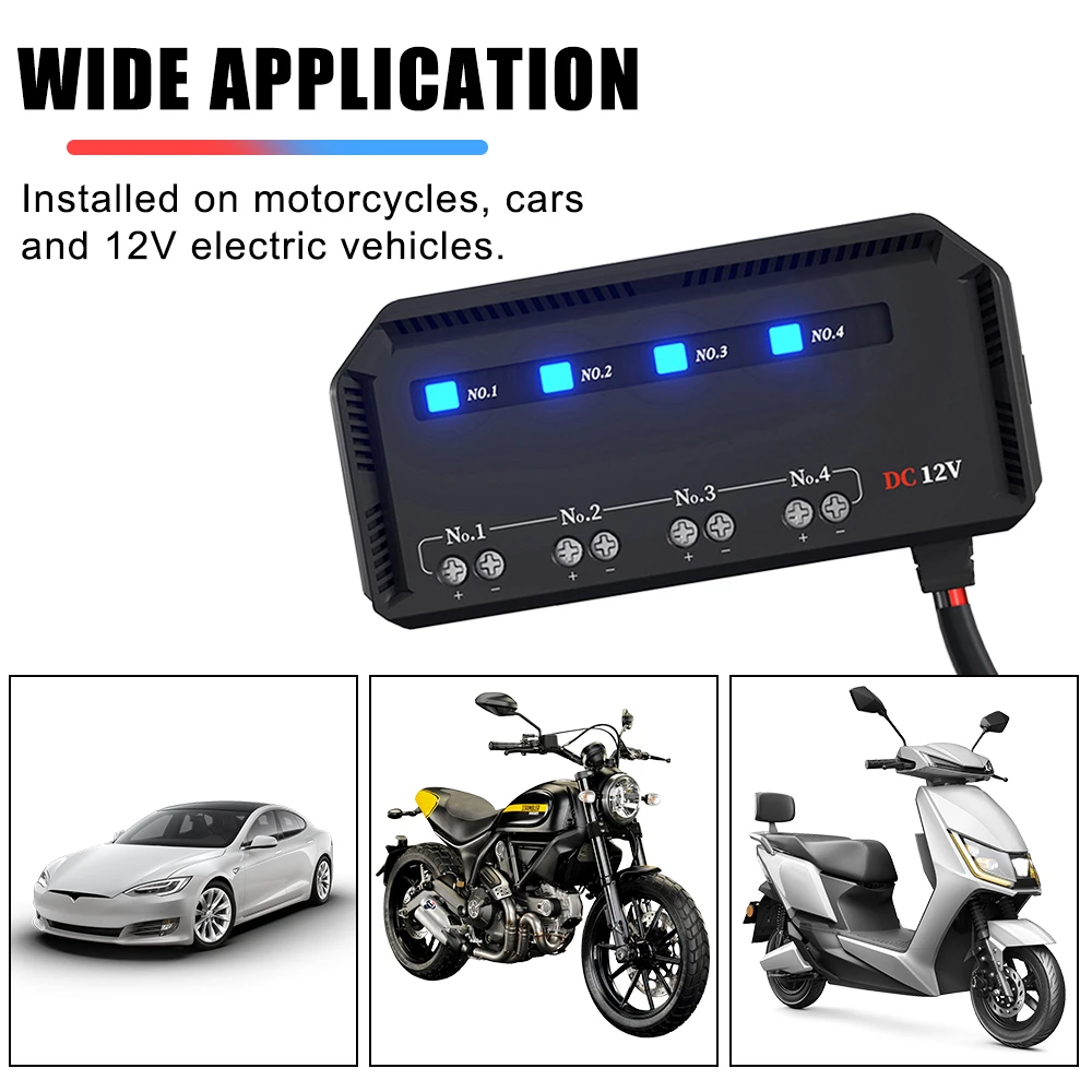 With LED Indicator Light Circuit Holder 12V MAX 20A Car Motorcycle Vehicle Electrical  Fuse Junction Box