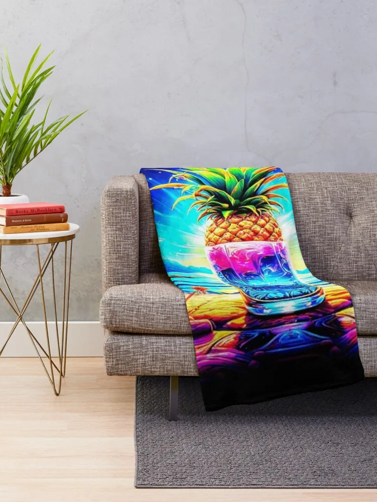 Pineapple Punch Islands Throw Blanket For Decorative Sofa Blankets For Baby cosplay anime Blankets