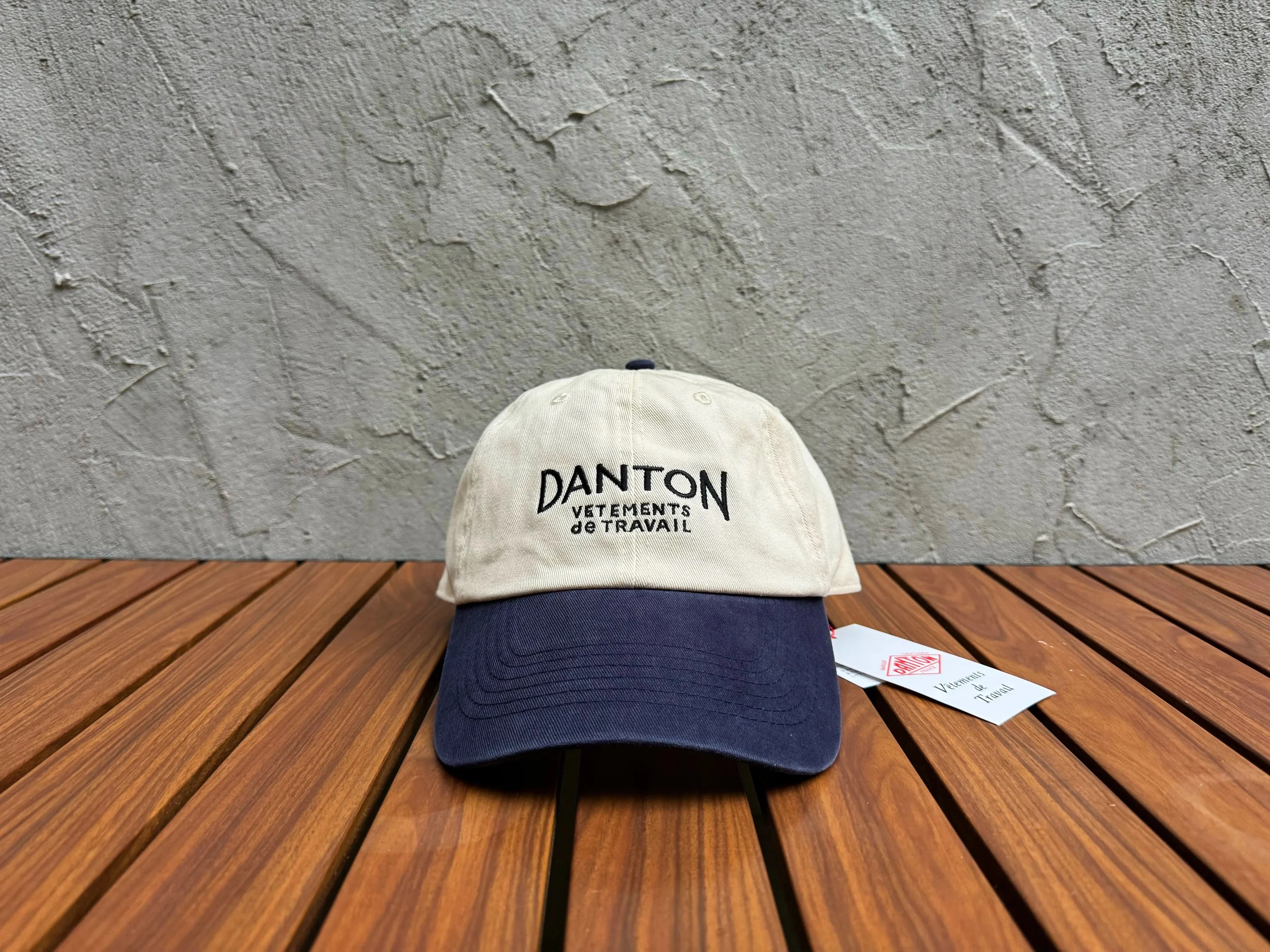 Danton New Sunscreen Baseball Cap Classic Workwear Color-block Embroidered Letter Unisex Outdoor Sun Hat
