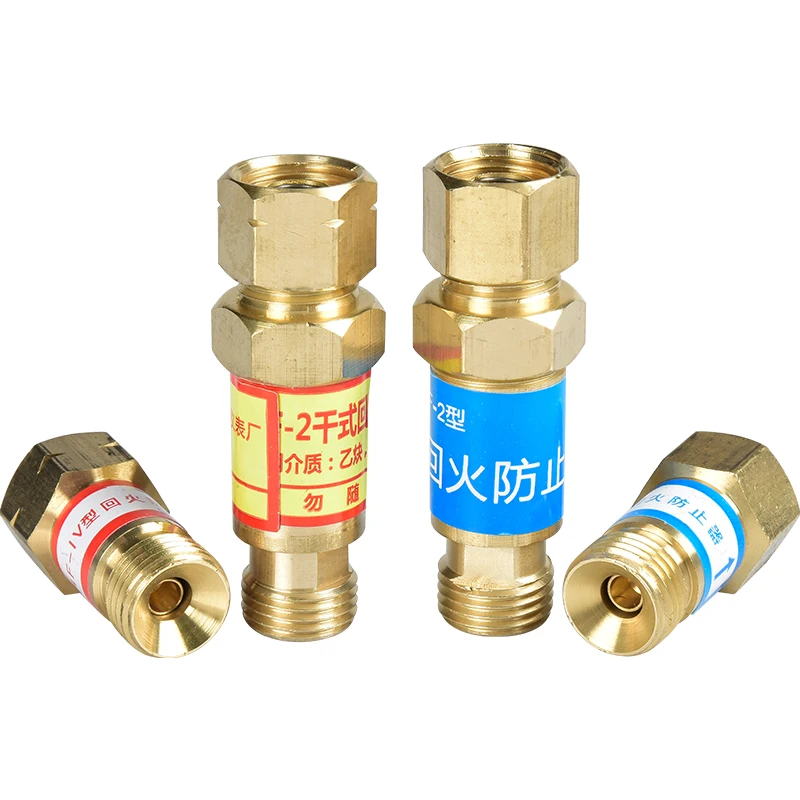 All-copper HF-2 Acetylene Dry Temperer Oxygen Meter Tempering Valve Preventer Welding and Cutting Torch Anti-tempering Device