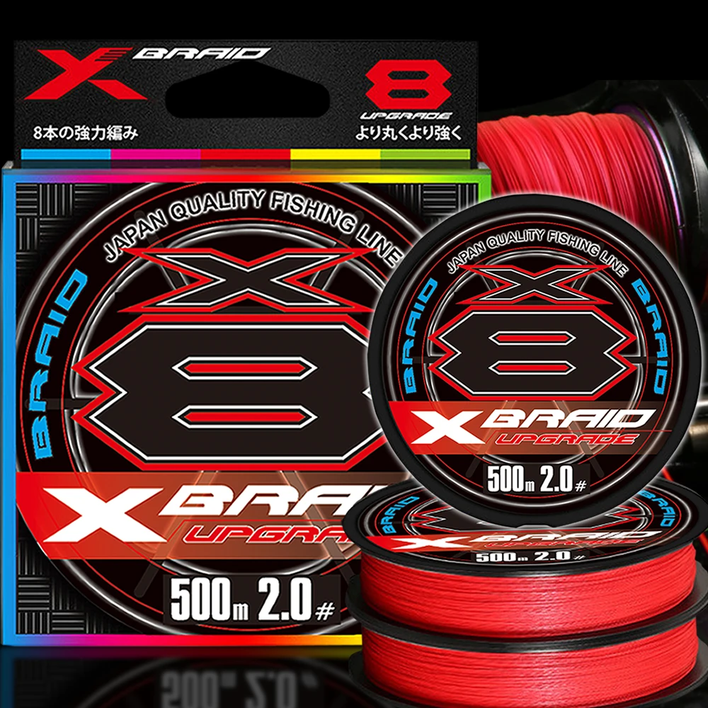 

X BRAID Upgrade Original X8 Braid Fishing Line PE 8X Never Fade Multifilament Line 300M/500M/1000M For Carp All For Fish pesca