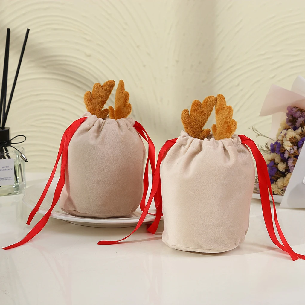 10pack/lot Candy Bags Velvet Draw Soft Bunny For Easy Lacing And Convenient Storage Soft Velvet