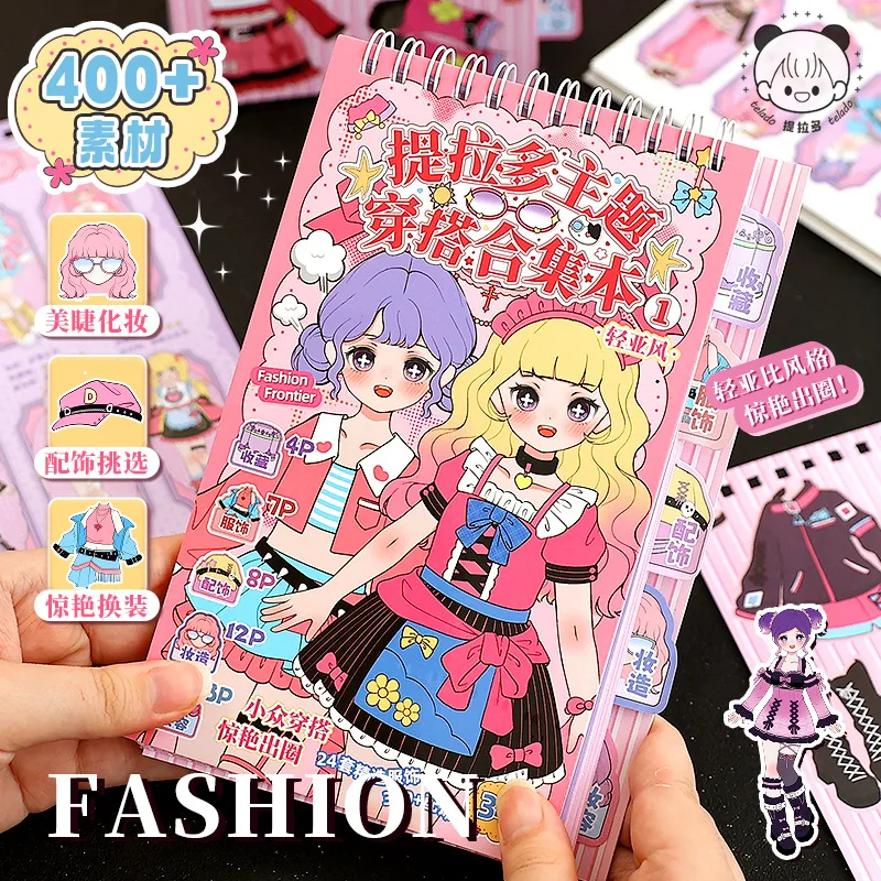

Cartoon Girls Decorative Decal Fun DIY Hand account Sticker for Diary Planner Scrapbook School Supply Stationery Stickers