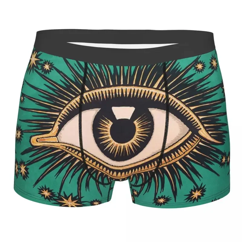 

Male All Seeing Eye Art Underwear Evil Mystic Eyes Boxer Briefs Stretch Shorts Panties Underpants