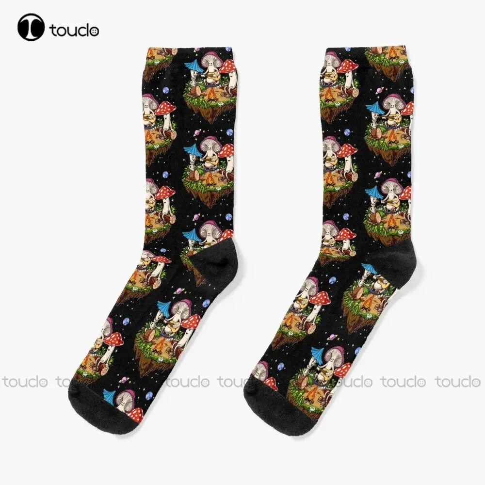 Hippie Magic Mushroom Socks Long Socks 360° Digital Print Personalized Custom Unisex Adult Teen Youth Socks Custom Gift Art