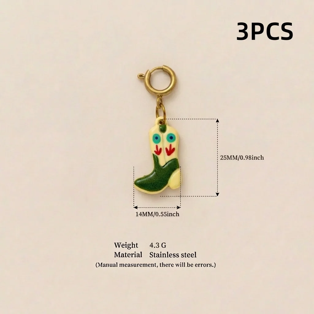 3 Stück einfache und beliebte neue elliptische Blumenanhänger aus 316er Edelstahl, wasserdicht, farberhaltend, DIY-Anhänger für Schmuck. – Detail 5