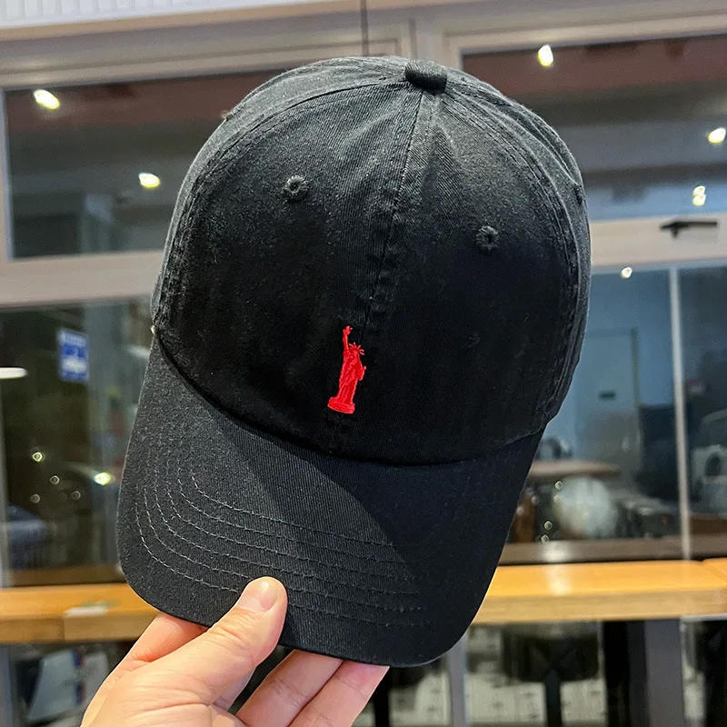 Sun Hat Cotton Baseball Cap Men's and Women's Embroidered Soft-Top Baseball Caps Four-Season Caps Spring and Summer Outdoor Hat