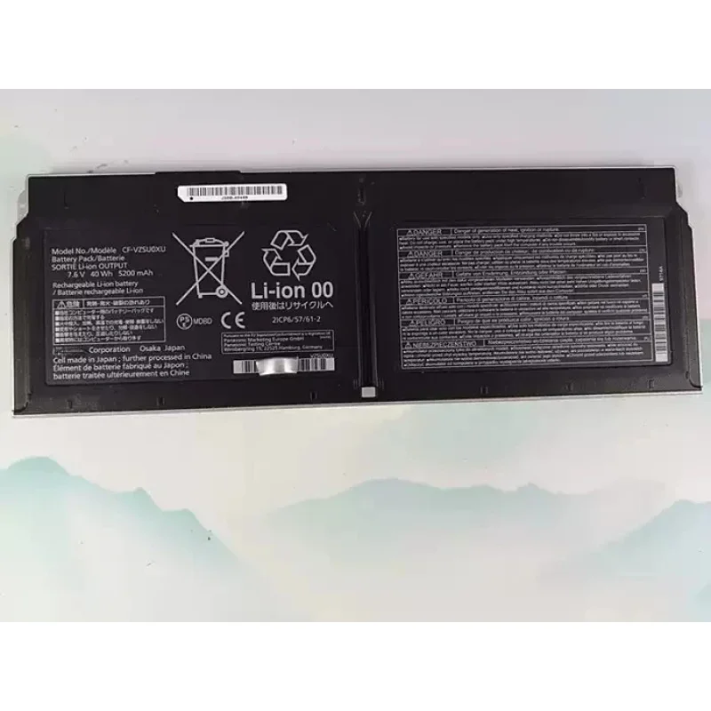 

Аккумулятор CF-VZSU0XU CF-VZSU0WU CF-VZSU0ZU 7.6V 40Wh для Panasonic CF-XZ6 CF-XZ62 CF-XZ6C CF-XZ6D CF-XZ6L CF-XZ6T CF-XZ6U