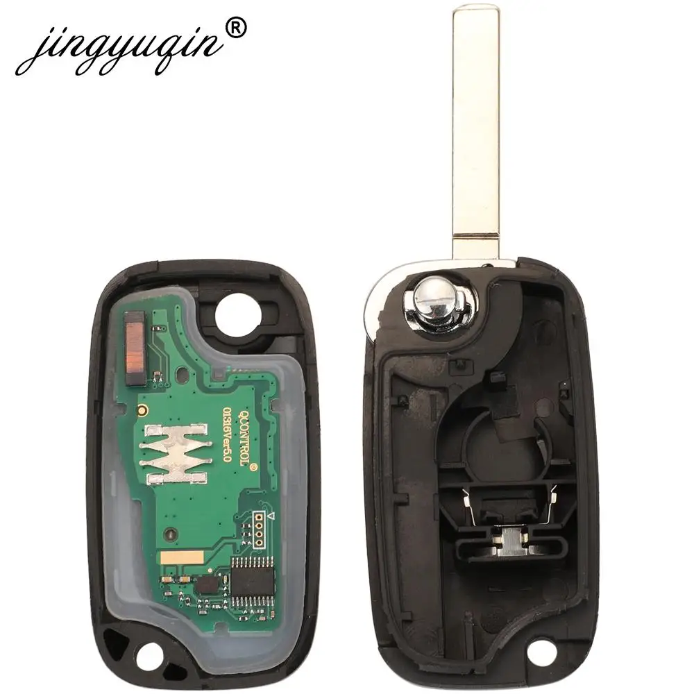 Jingyuqin-Clé de voiture à distance, mise à niveau Flip, Mercedes Benz Smart Fortwo 451 MB City Roadster 3/4 bouton 315/433Mhz 7941, puce ID46