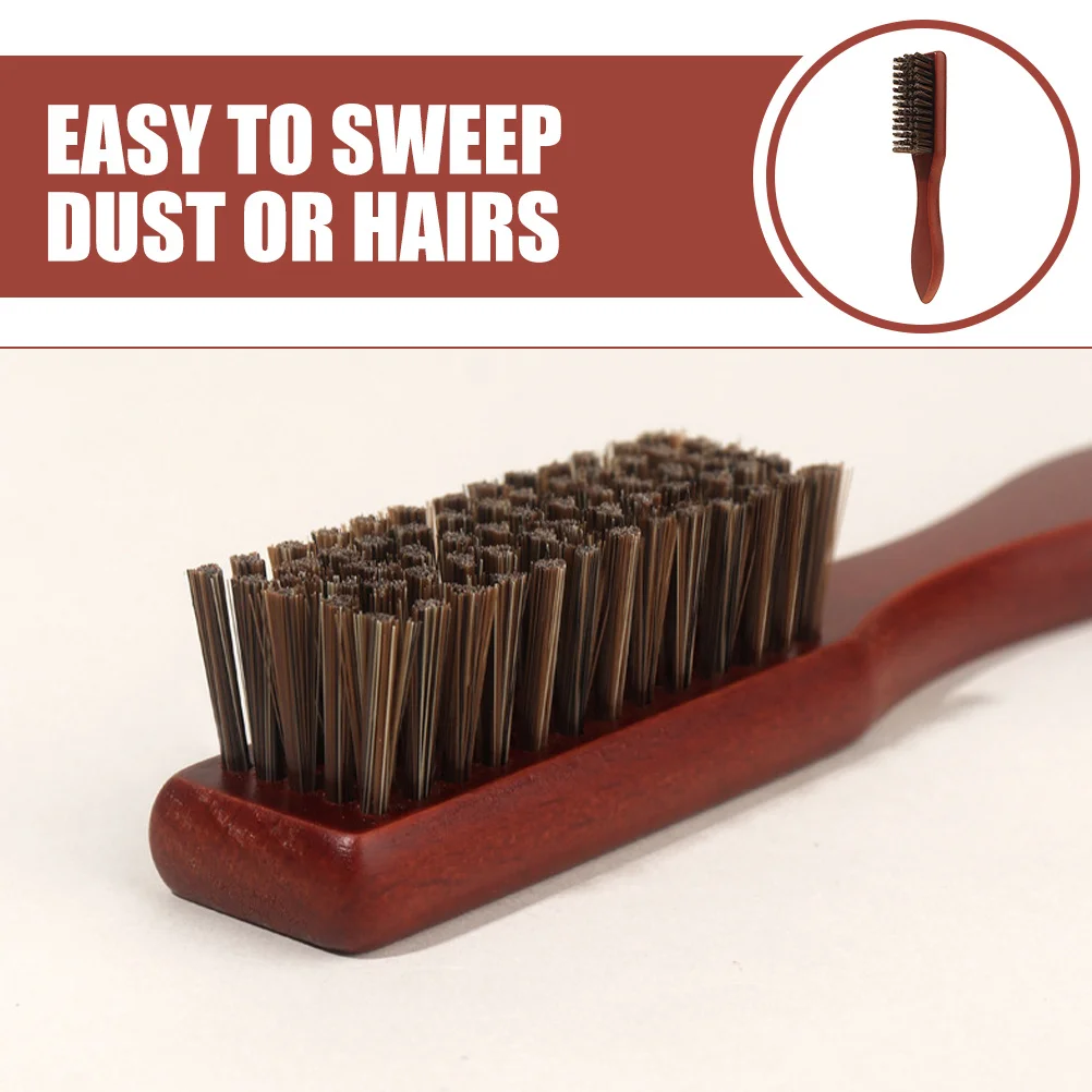 

Beard Brush For Men Supple Bristle Wooden Handle Barber Shaving Tool Salon Duster Hair Cleaning Grooming Accessory