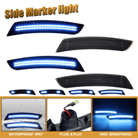 Full LED Side Marker Front Rear Bumper Light  Flashing Blink Turn Signal Lamp Indicator  for Chevy Camaro 2016-2023