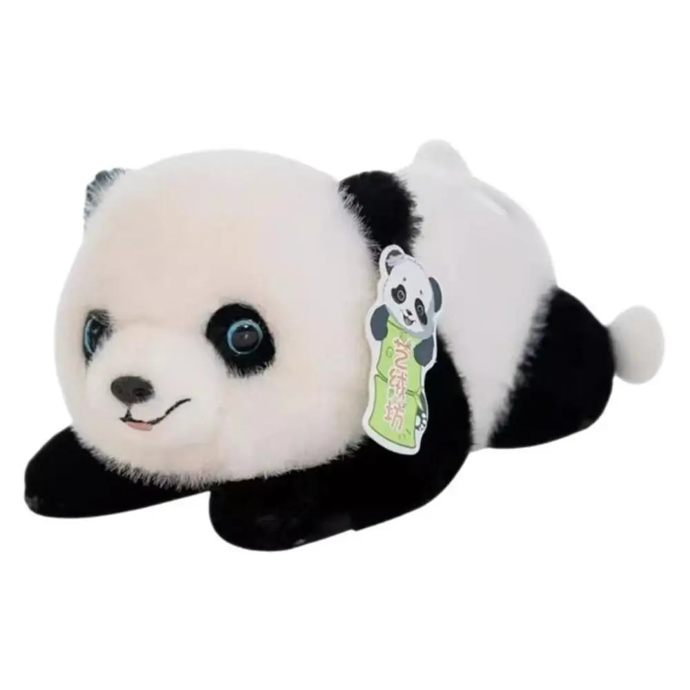 Postura seduta Panda giocattoli di peluche Soffice postura accovacciata Panda bambola di pezza Cartoon 25 cm morbido panda bambola di peluche per bambini