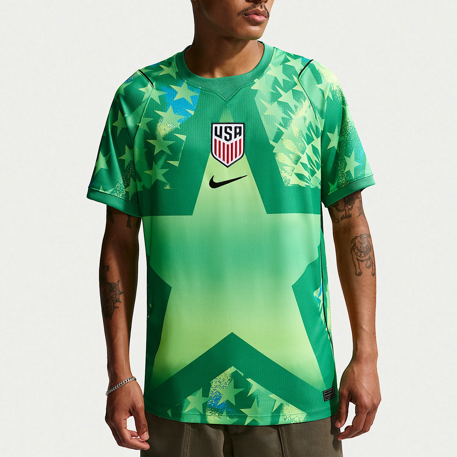 Nike Authentic Comfortable Spring Men's Printed Loose Football Shirt IB5343-324