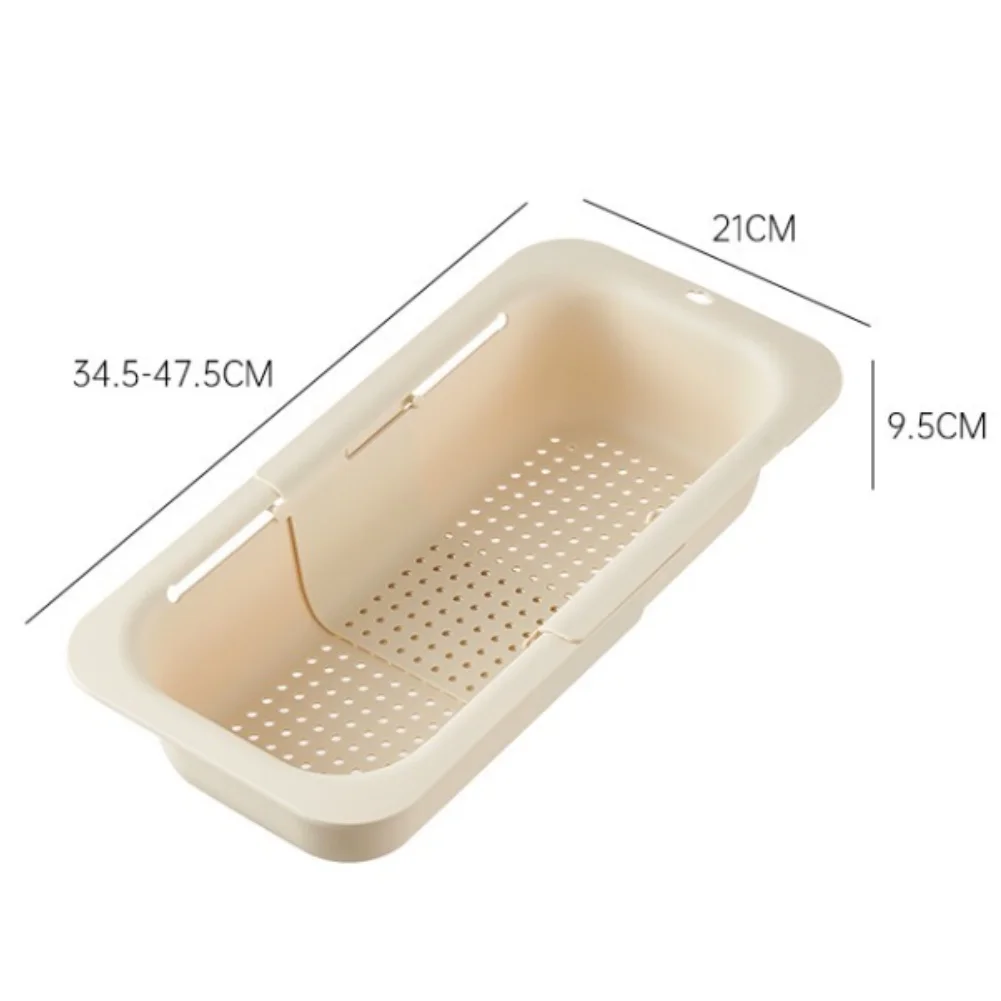 Expandable Sink Drain Basket for Washing and Draining For Fruits Vegetables Dishes Featuring Sturdy Polypropylene Construction