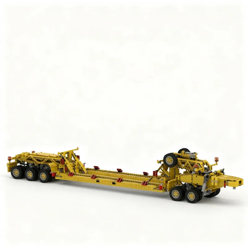 

2747PCS Oshkosing M911 Heavy Equipment Transporter Tractor Truck Low Boy Trailer Model Creative Ideas Toy Assembly Puzzle Gift