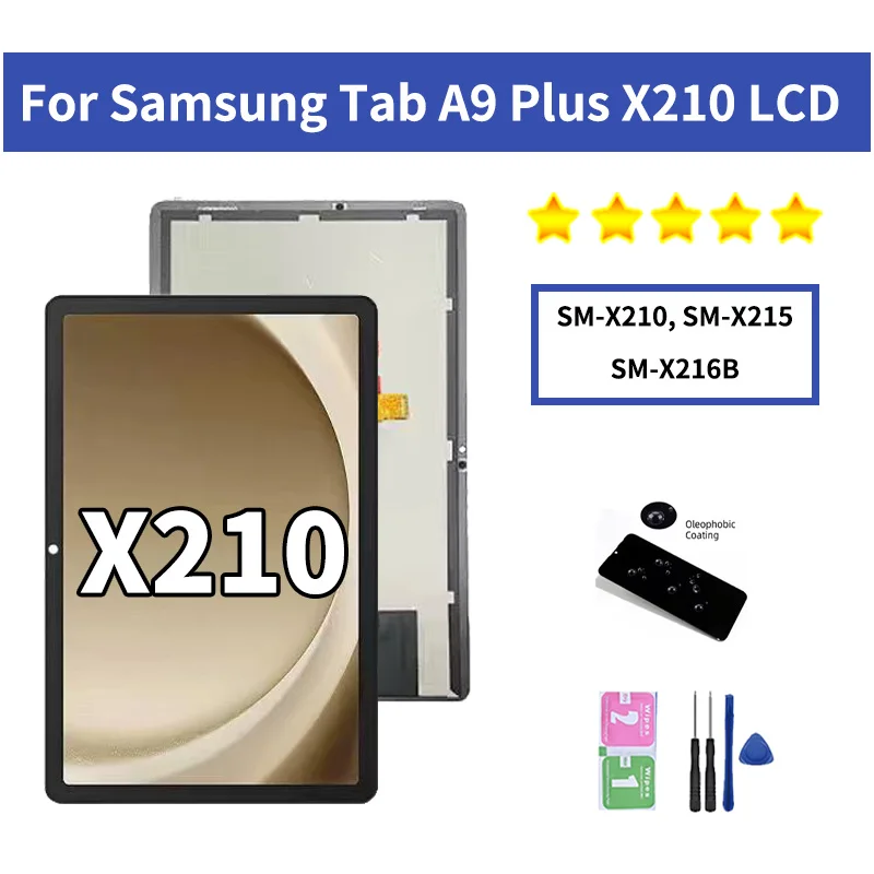 11"inch For Samsung Tab A9+ SM-X210 SM-X215 SM-X216B LCD Display Touch Screen Digitizer For Samsung A9 Plus  X210 X211 X215 X216