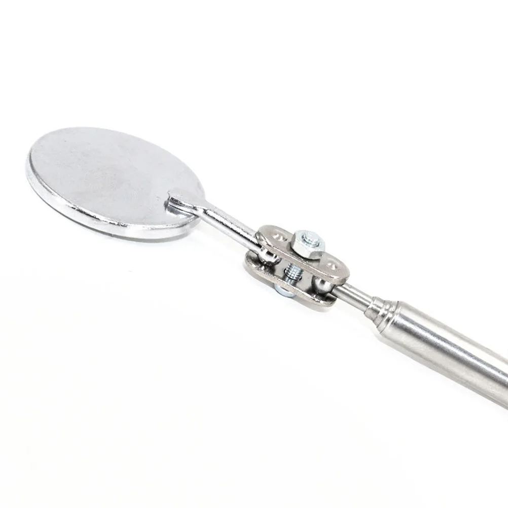 กระจกตรวจสอบโครงรถแบบพับได้ขนาด 50 มม. พร้อมขาตั้งแบบยืดหดได้ สำหรับงานซ่อมบำรุงยานยนต์ ใช้ตรวจสอบเครื่องหมายจังหวะของชิ้นส่วนรถยนต์