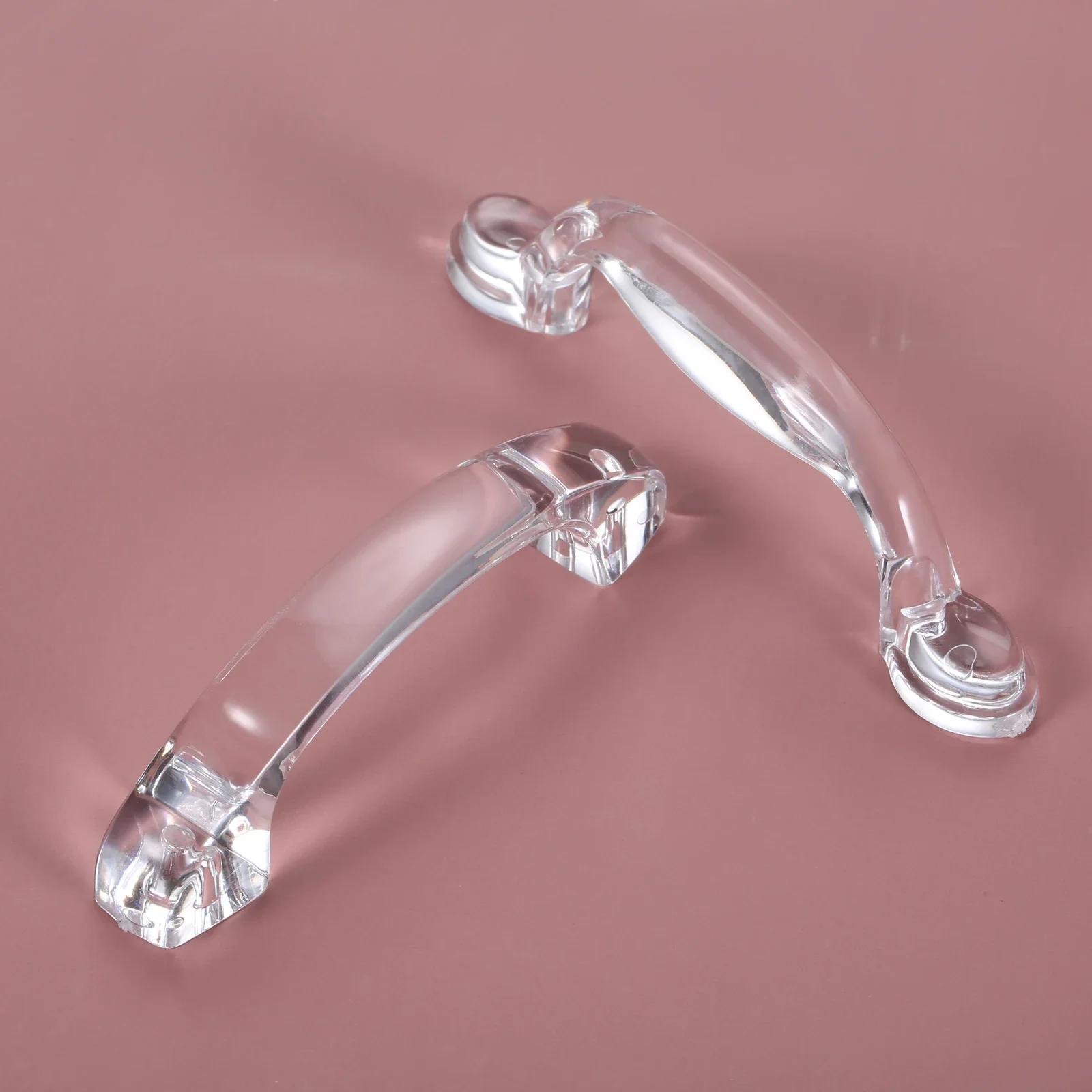 Manija acrílica transparente para muebles, perilla de cristal transparente de 82/95mm para joyero, caja de vino, regalos, decoración, cajón de gabinete, 1 ud.