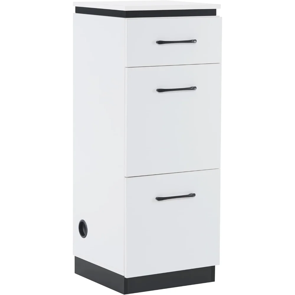 

Storage Cabinet for Barber Salon, Organizer with Tool Drawers for Hair Styling, Multi-Use Beauty Equipment