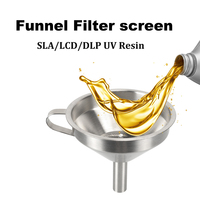 Photocuring Funnel Filter Kit 304 Stainless Steel Filter Tool SLA LCD DLP UV Resin Filter Funnels For ANYCUBIC Photon 3D Printer