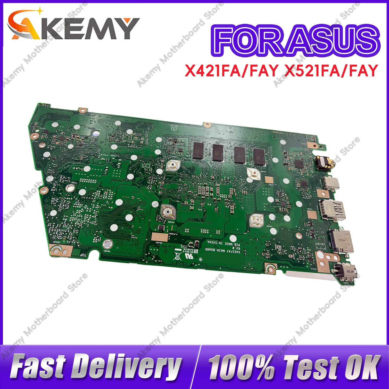 X421FA Laptop Motherboard For ASUS X421FPY I421F S5600F X421FL X421FQY V4050F X421FAY X421F X421FP Mainboard  10th Gen I3 i5 i7