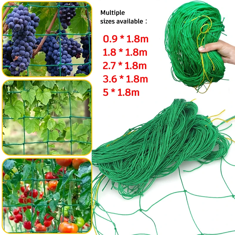 Wysokiej jakości siatka do wspinaczki ogrodowej Mocna nylonowa kratka do roślin pnących Loofah Morning Glory Flowers Cucumber Vine
