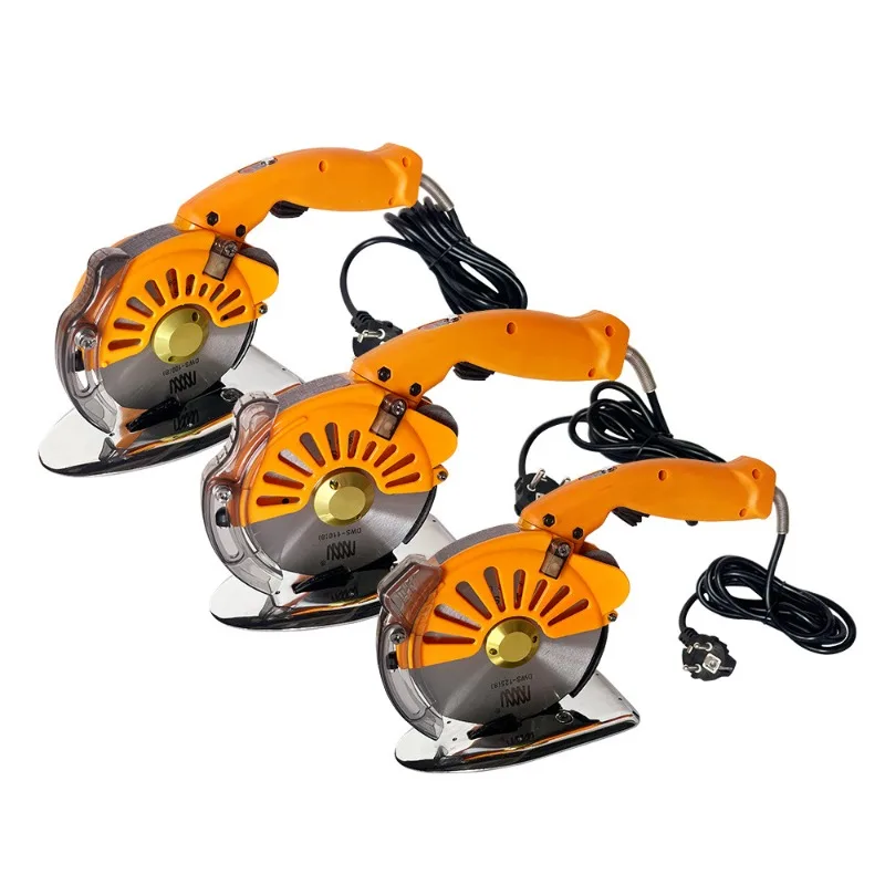 Servo Direct Drive Electric Round Knife Cutting Machine Electric Scissors, Brushless Speed Adjustable Hand Push Cutting Machine
