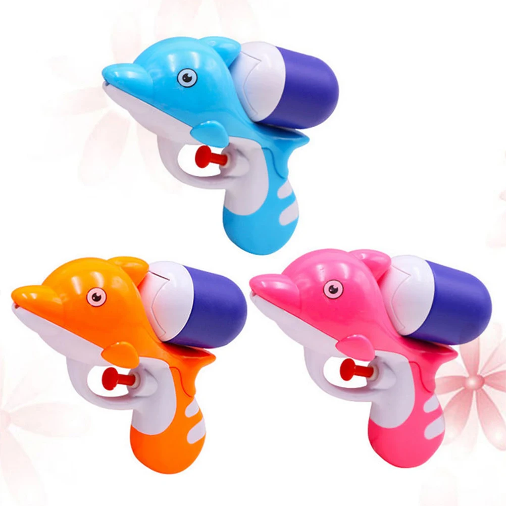

3 Pcs Mini Water Gun PP Material Toy Fun Cartoon Children's Party Cool Squirters Adorable