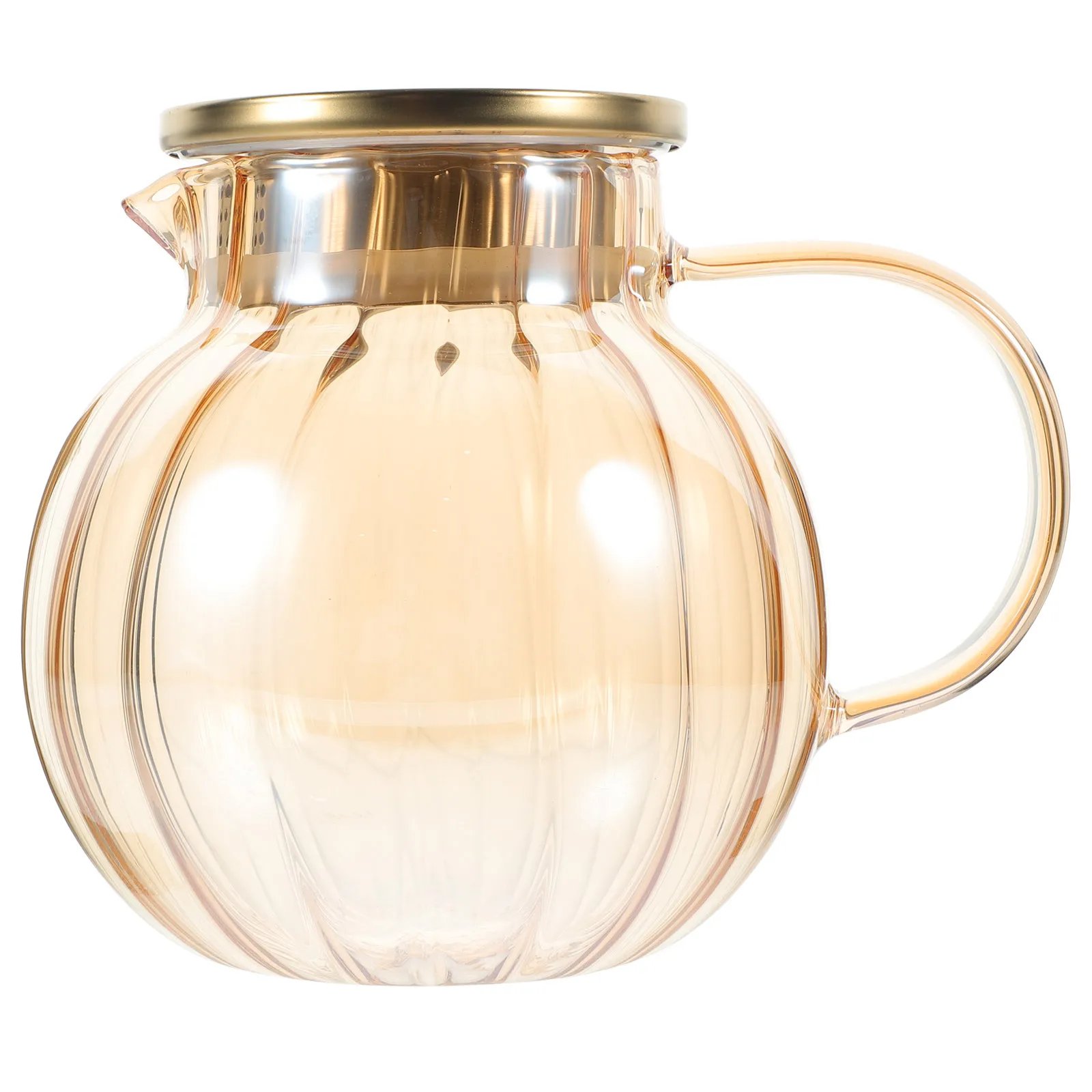 

Large Capacity Glass Teapot with Built in Strainer Heat Resistant and Thickened for Flower Tea Clear Elegant Tea Pot Infuser