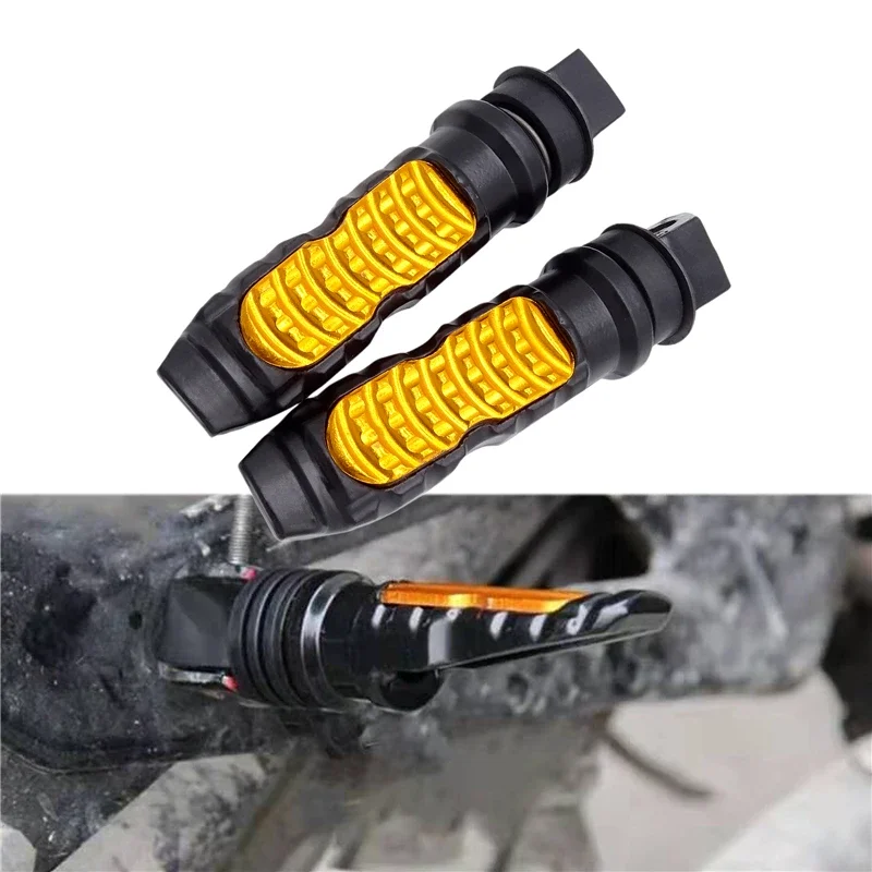 Universal Motorcycle Pedal Modification Rear Passenger Foot Pegs Pedals Footrest Scooter Foot-Peg CNC Aluminum