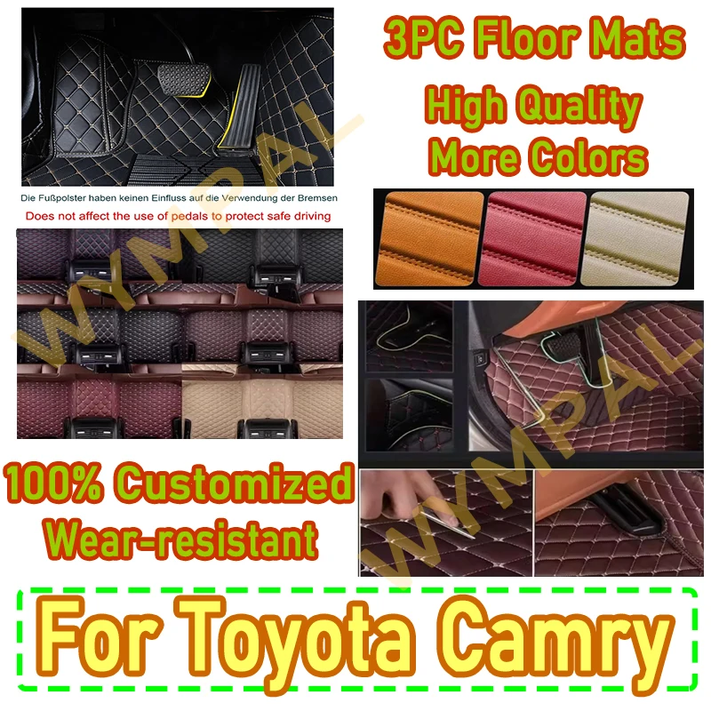 

Luxury Car Mats For Toyota Camry Daihatsu Altis XV40 2006~2011 Floor Carpet Anti Dirt Pad Car Accessories Durable Rugs Leather