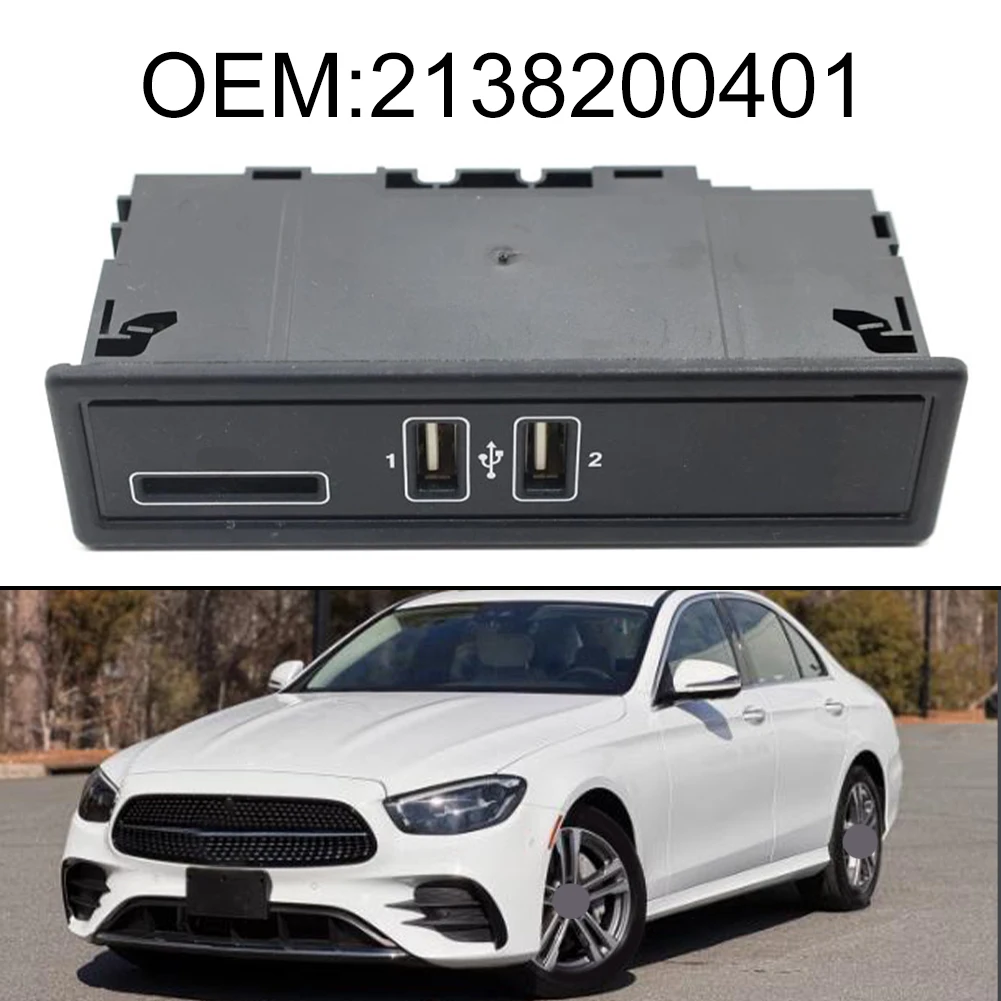 Car USB Port Charger and For SD Card Reader Module 2138200401 for Mercedes-Benz C Class W205 E Class W213 CLS C257