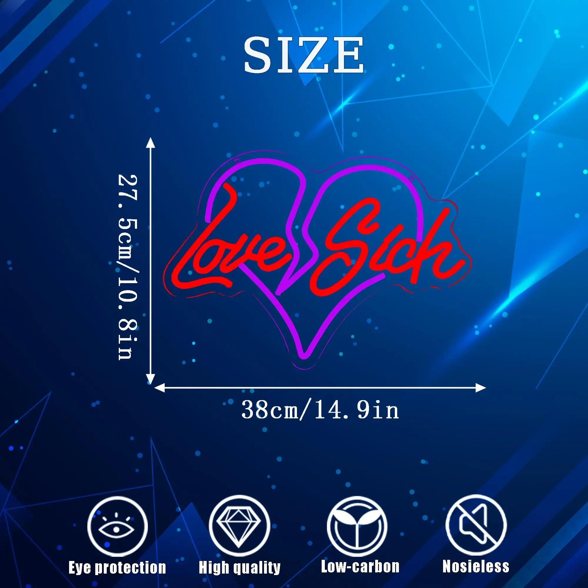 الحب مريض النيون ديكور الرجعية USB ضوء النيون عكس الضوء لغرفة الموسيقى استوديو صالة في سن المراهقة Hangout الحنين ديكور غرفة نوم الهدايا #3