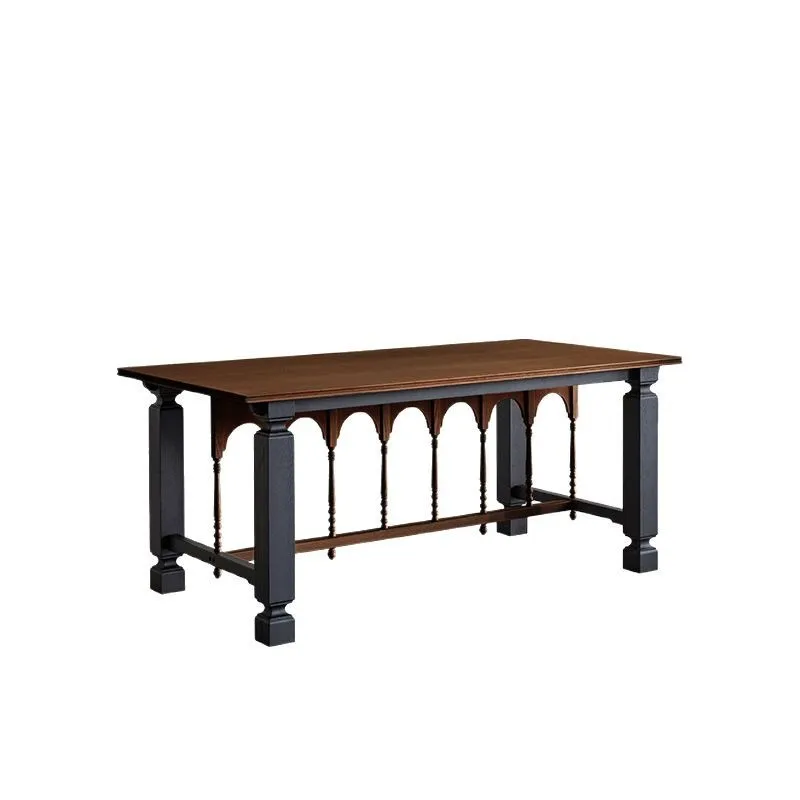 

All solid wood, dining table and chair combination, red oak, French, vintage, dining table