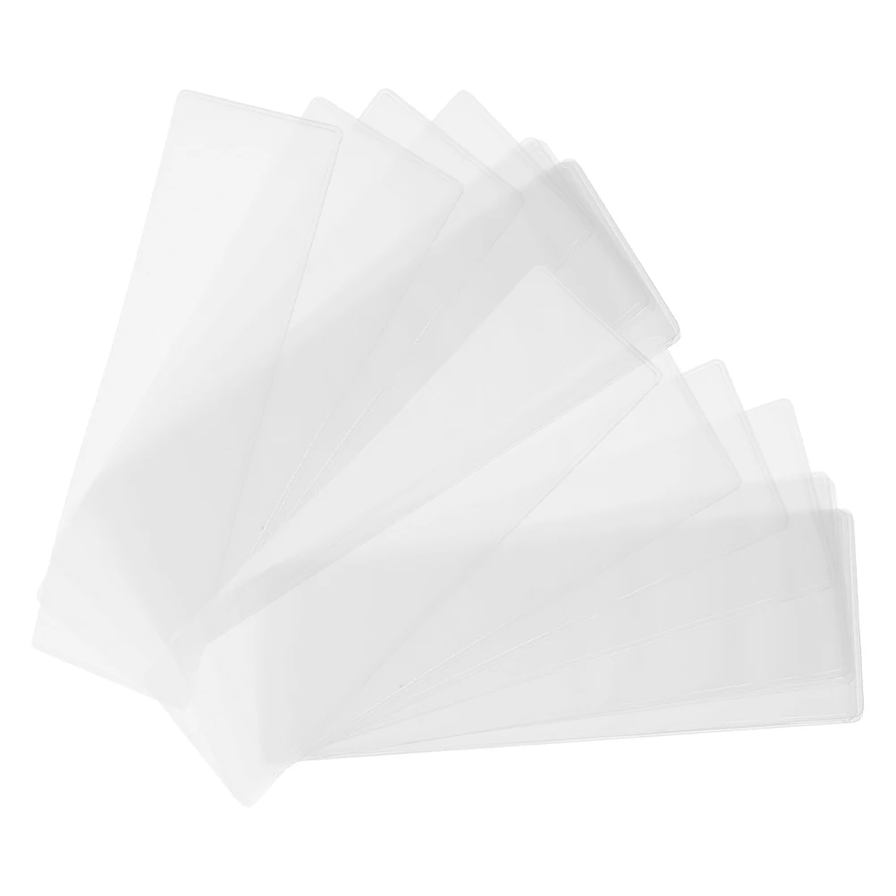 

20pcs Bookmark Cover Clear PVC Waterproof Protector Sleeves for Photos Books Travel Laminating Pouches Photo Strips