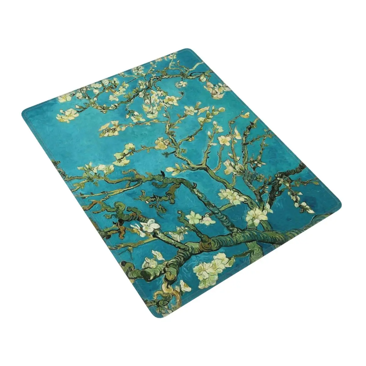 Vincent Van Gogh Blossoming Almond Tree Mouse Pad Gamer PC Laptop Mats Keyboard  Desk Mat 7x9 in 22x18 cm