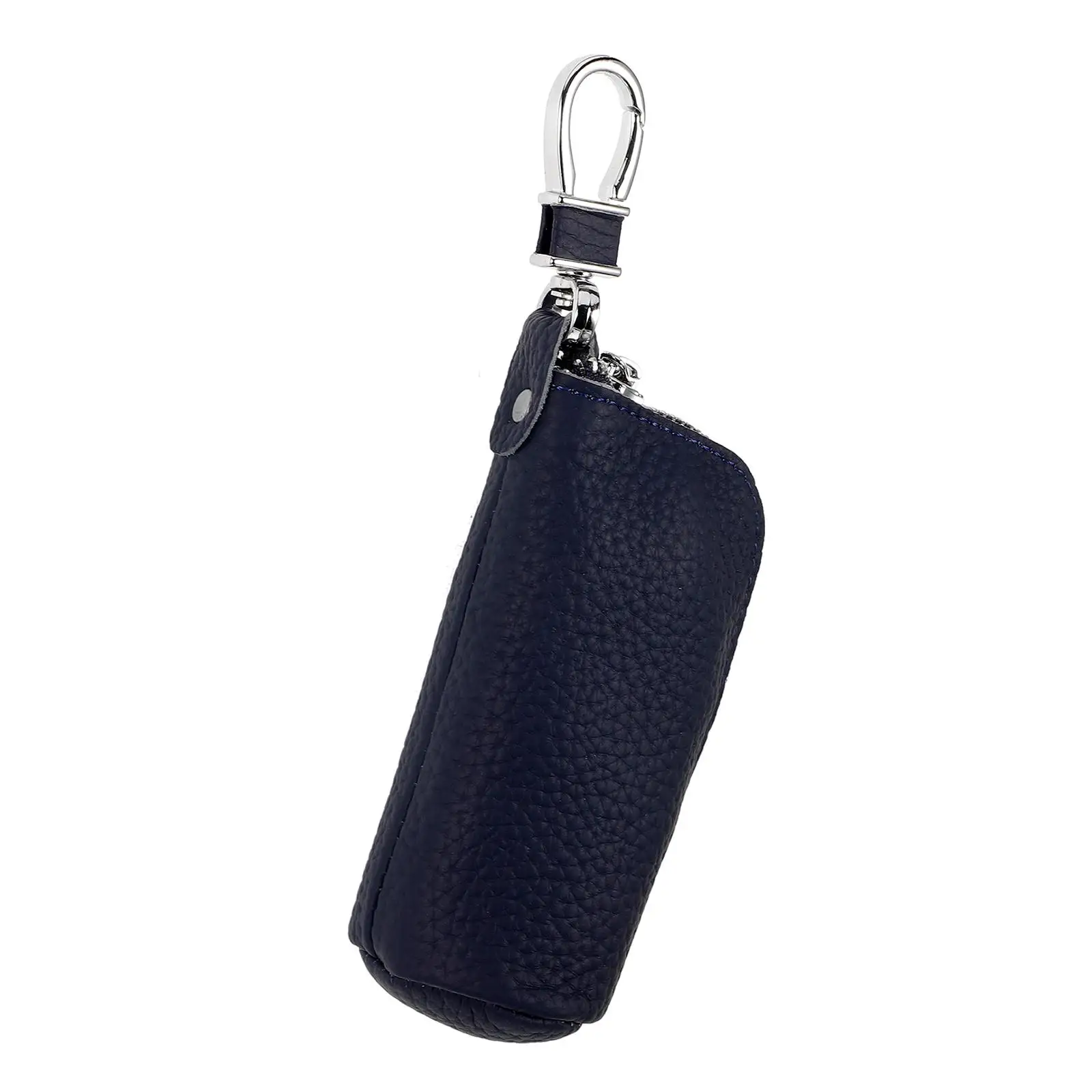 

1Pcs Car Key Bag Soft Cow Zipper Pouch Small Key Holder Case Fob Protector Storage Multi Function Keychain Travel