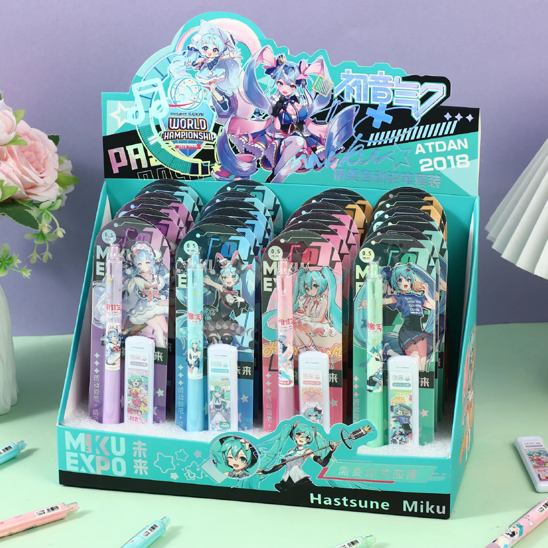 

Hatsune Miku мультфильм студенческий автоматический карандаш для девочек милая девушка сердце механический карандаш студенческий 0,5 каллиграфический экзамен карандаш подарок