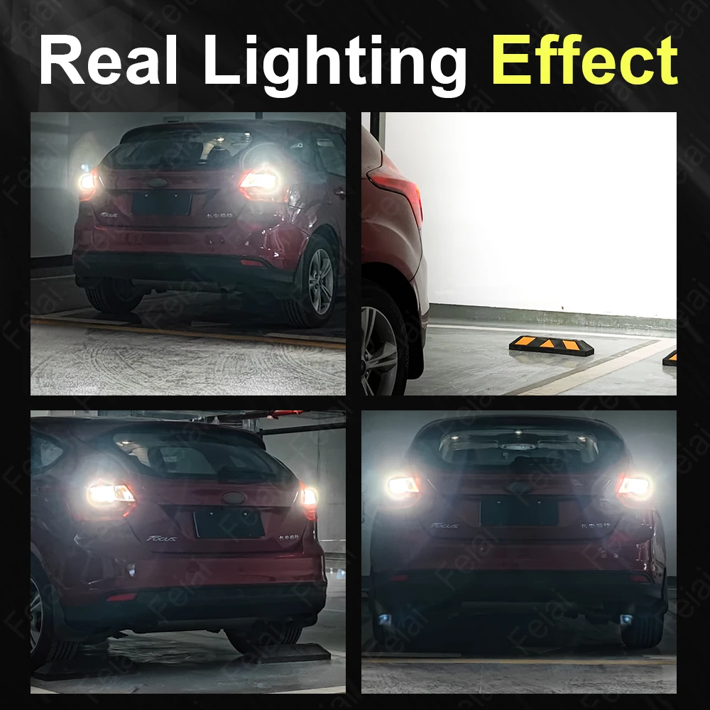 لبيجو 206 SW CC LED عكس أضواء لمبة 1998-2005 2006 2007 2008 2009 2010 2011 2012 2013 206 اكسسوارات عكس الضوء #6