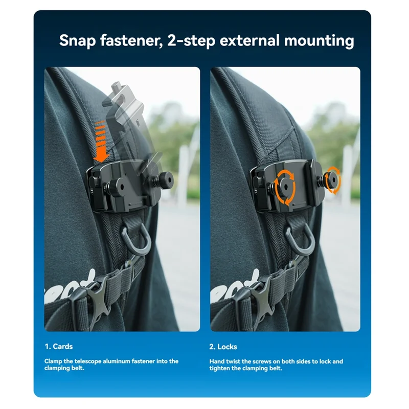 

Telescope Mount 38MM Quick Release Plate 1/4 Screw Supports 360° Rotation For Monoculars Binoculars Backpack Mount