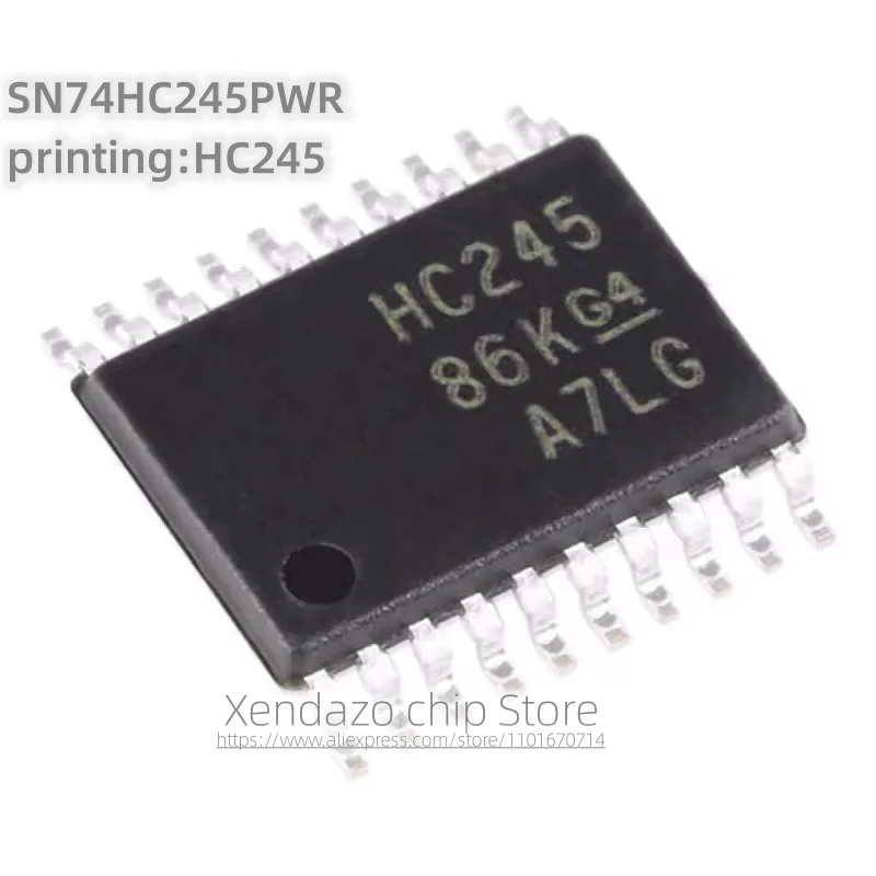 10pcs/lot SN74HC245PWR printing HC245 TSSOP-20 package Original genuine Tri state output eight bus transceiver chip