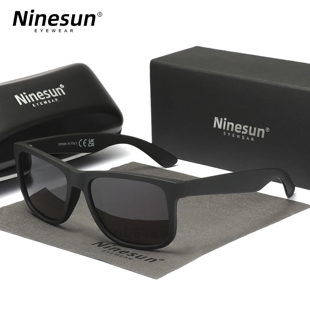 Ninesun Sunglasses Men Women Sunglasses Fashion Square Frame Trendy Polarized UV400 Driving Outdoor Eyewears