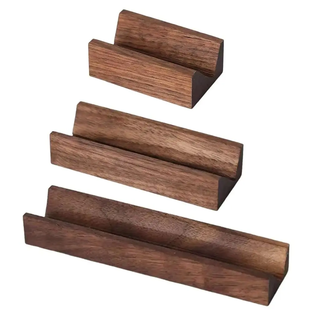 Rings Organizer Walnut Ring Display Rack V-Groove Wood Base Earring Storage Tray Multi Size Vintage Ring Holder Home