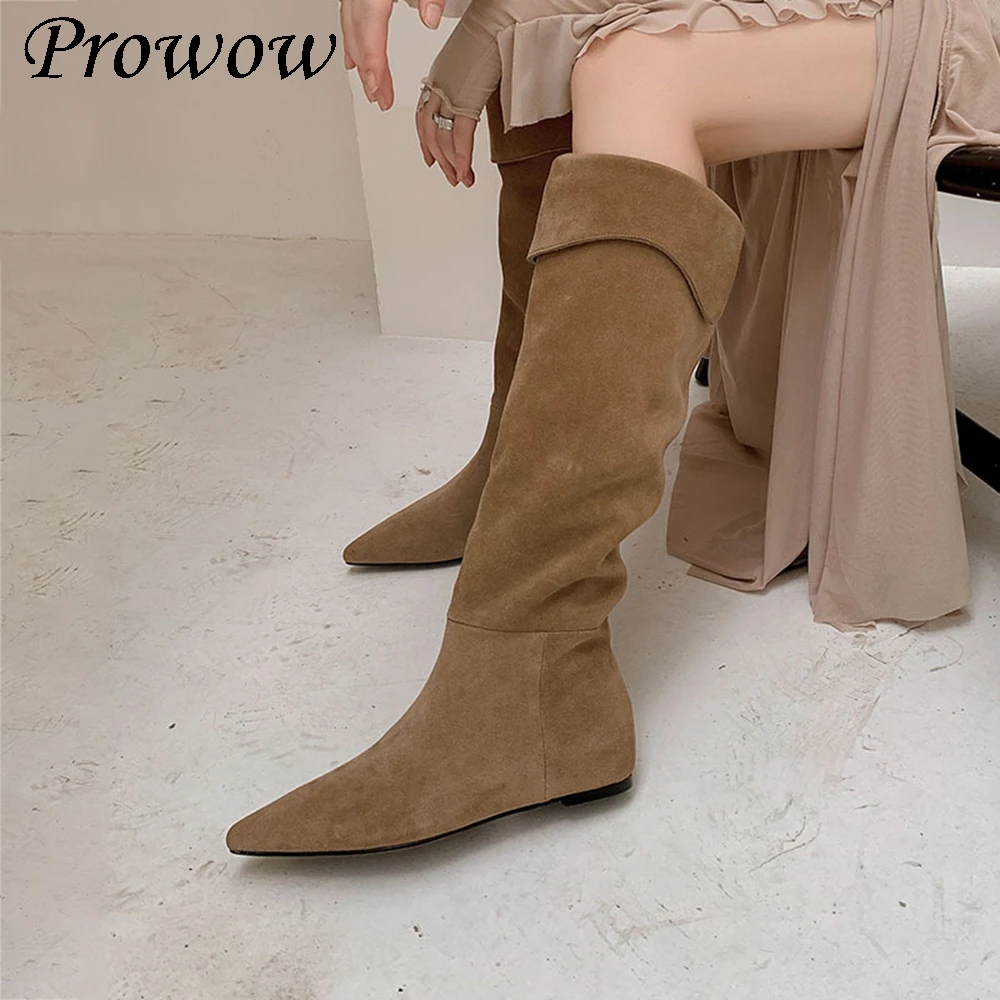 

Кожаные сапоги до колена с матовой кожей и увеличенной высоты внутри, женская обувь Zapatos Mujer