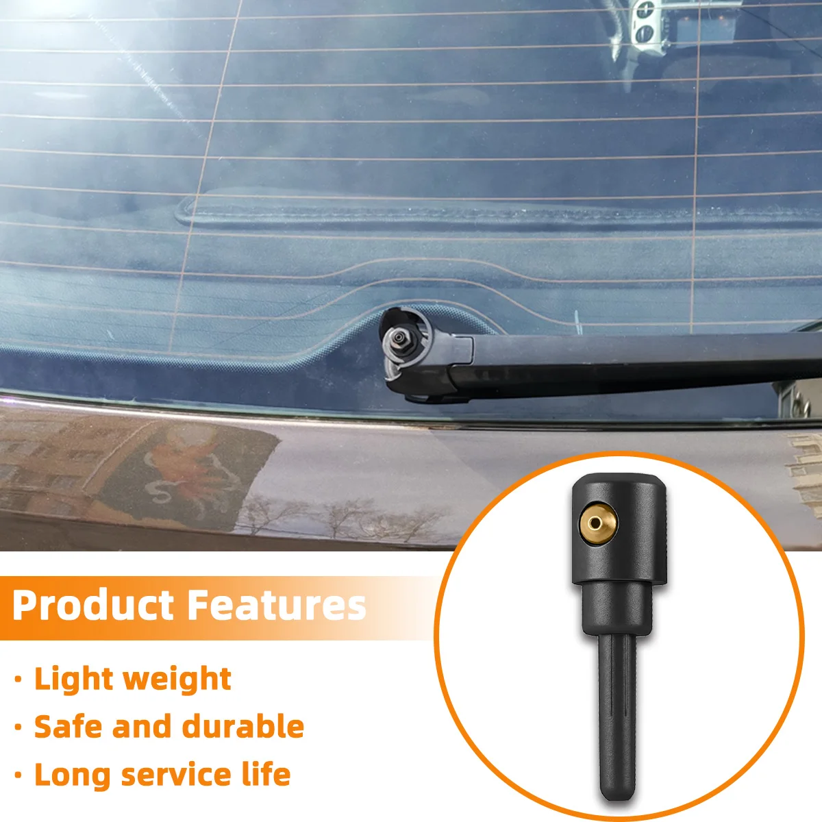 1 Stück Auto-Heckscheibenwischerdüse geeignet für Mini R50 R53 BMW E87 Honda Civic Mercedes-Benz W169, 3B9955985A, Auto-Zubehör – Detail 2