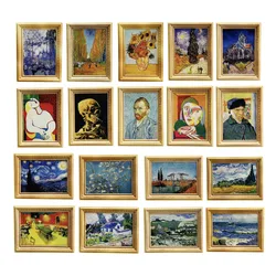 Van Gogh & Picasso Painting Magnetic Refrigerator Sticker Magnet Collection Gift Fridge Magnets