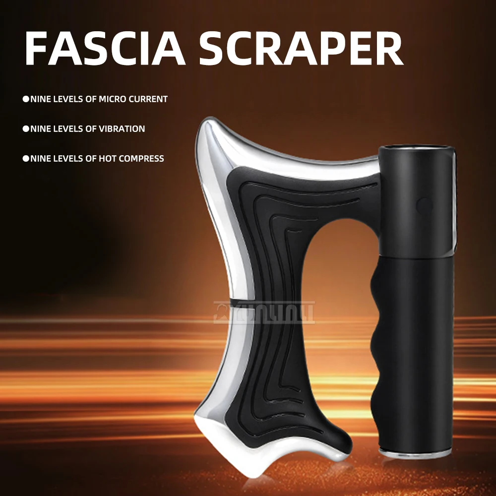 

9-Speed Electric Fascia Knife Therapeutic-Grade Meridian Brush Heating Micro-Electric